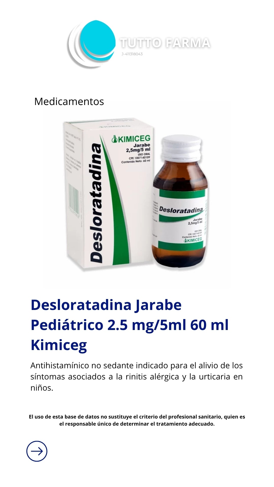 DESLORATADINA KIMIC JBE X 60ML