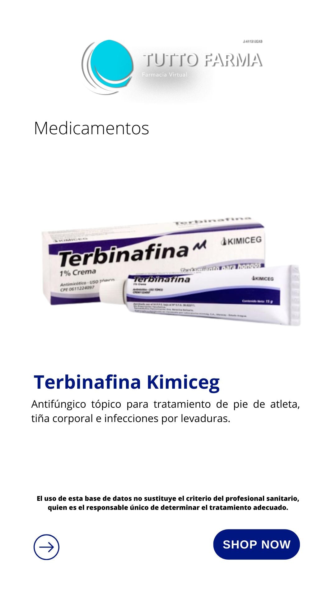 TERBINAFINA R 1% 15GR