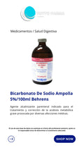 BICARBONATO DE SODIO AL 5% ML SOLINY .BEHRENS