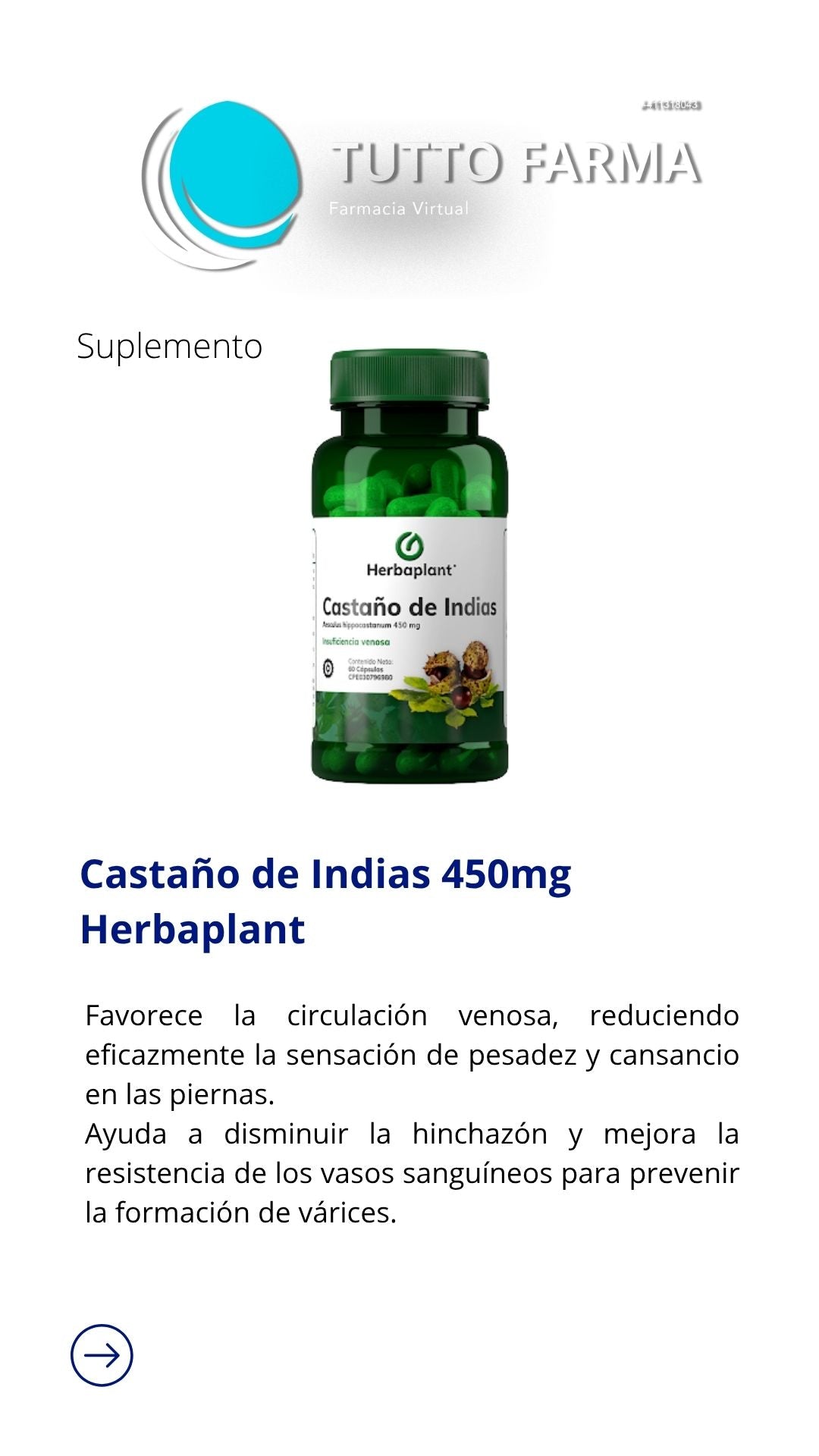 CASTAÑO DE INDIAS HP 450 30 CÁPSULAS (E)