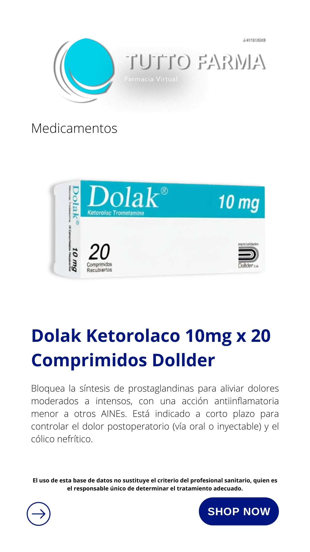 DOLAK 10MG X20 CO (E)