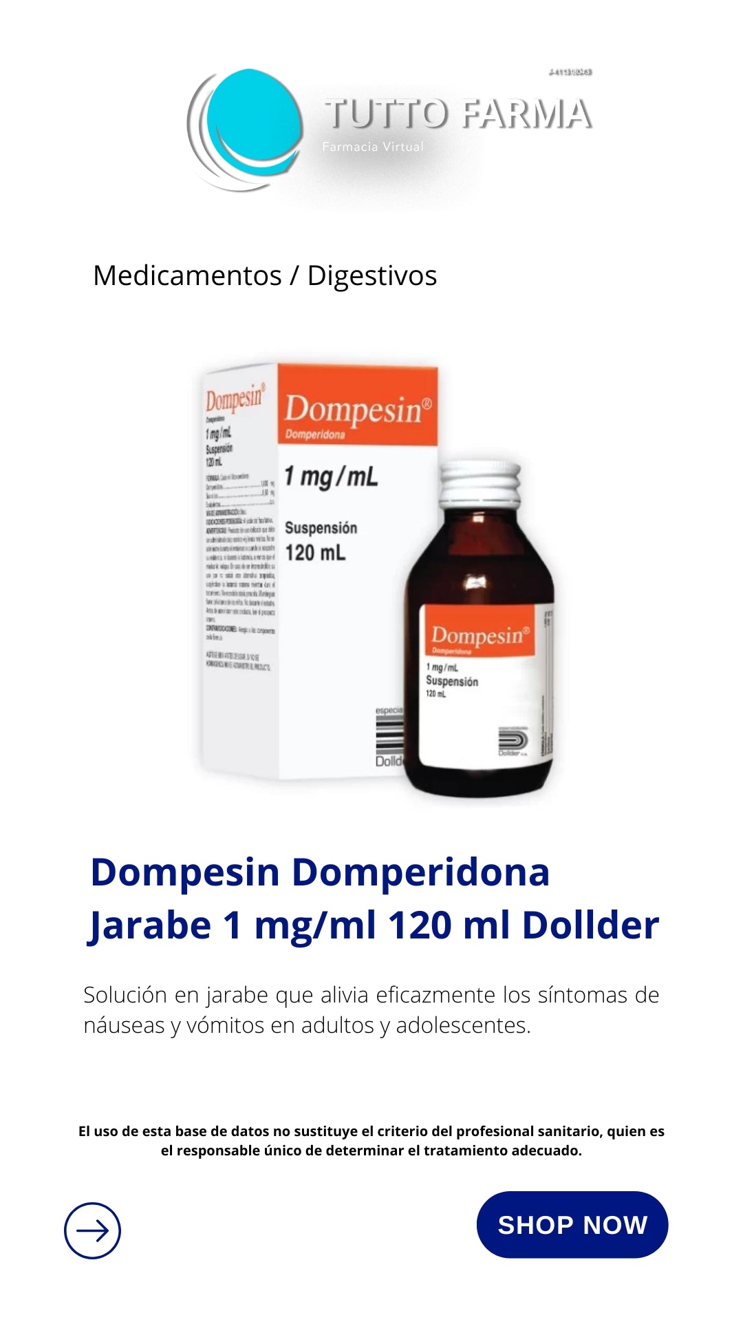 DOMPERIDONA 1MG SUSP 120ML (E)