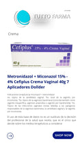 CEFIPLUS CREMA VAG. X 7 APLICACIONES (METRO+MICONAZ.)