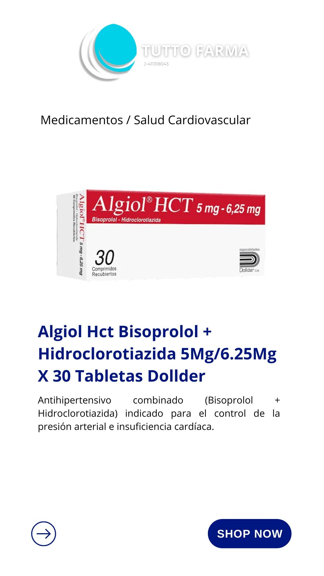 ALGIOL HCT 5-6,25MG X30 COM (E)