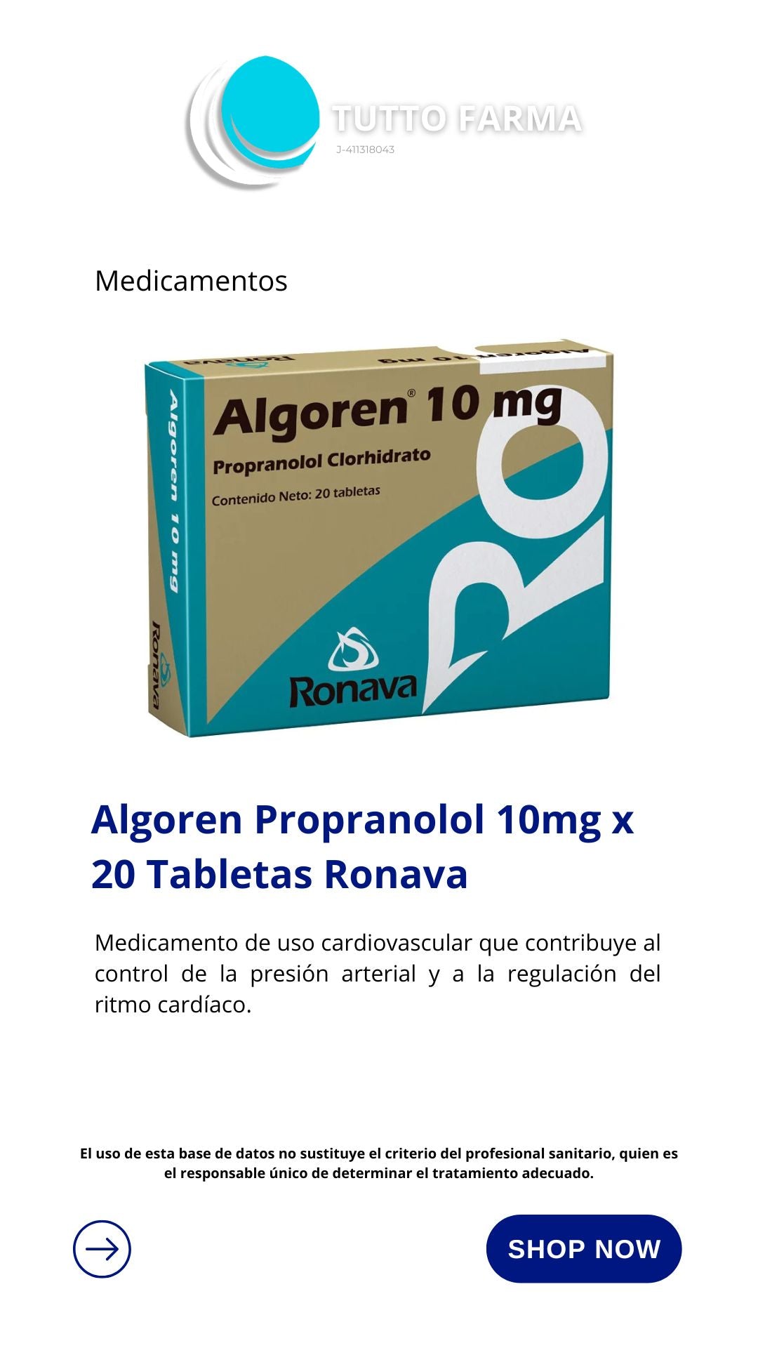 ALGOREN 10MG COMPRIMIDOS 10 X 20