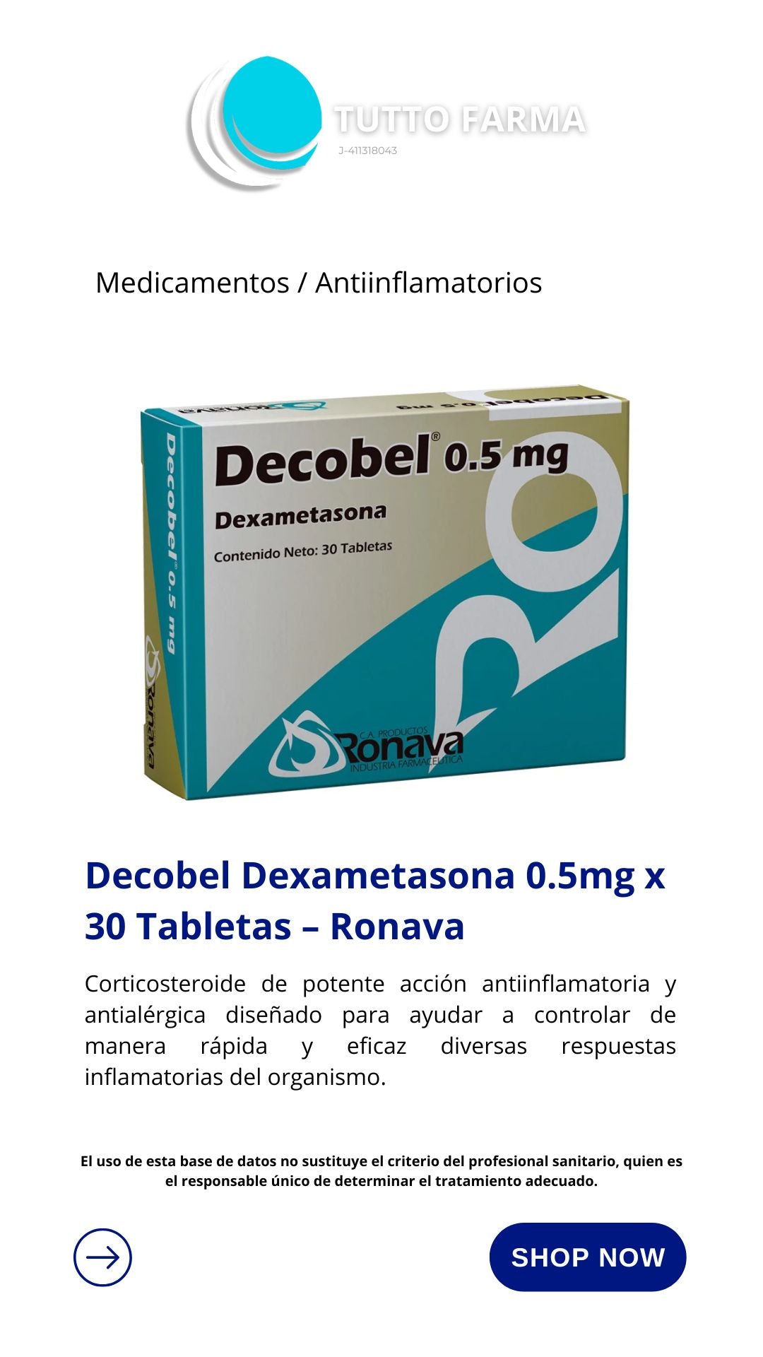 DECOBEL 0,5MG X 30TAB (E)