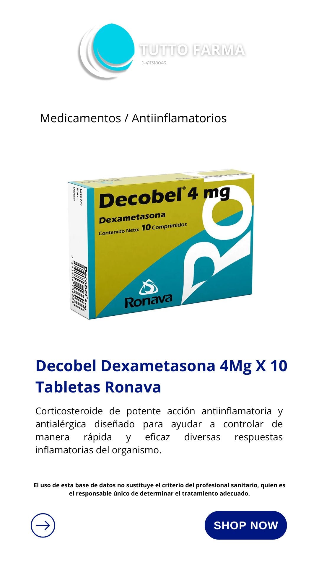 DECOBEL 4MG X 10COM (E)