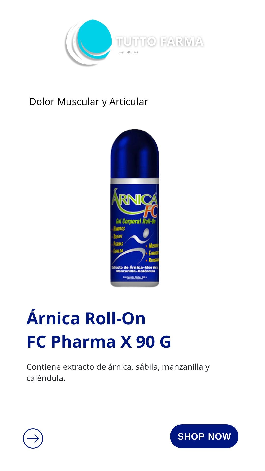 ARNICA FC GEL ROLL-ON X 90 GR