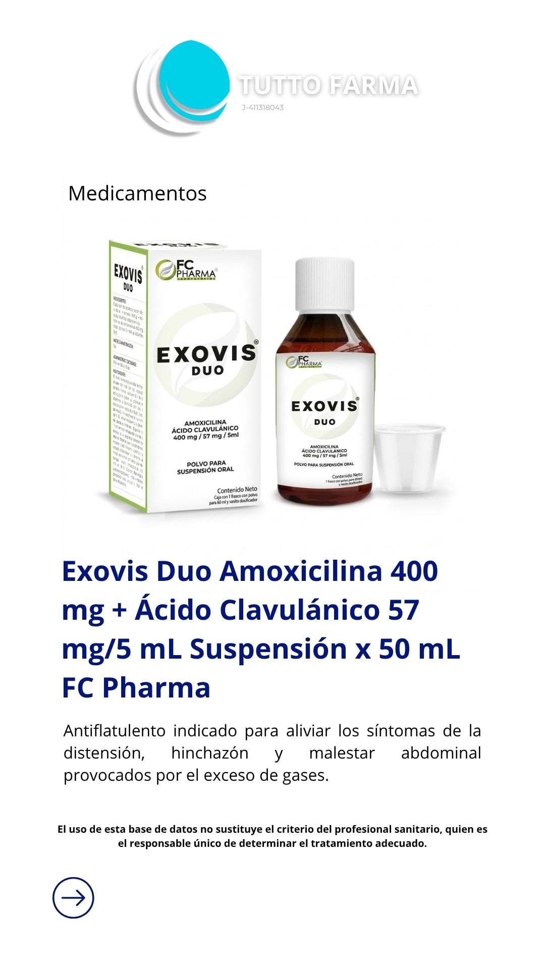 EXOVIS DÚO 875 MG/125MG X 14 COMP. (AMOXICILINA-ÁCIDO CLAVULÁNICO)