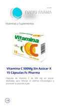 VIT C FC 500MG X 15 COMPRIMIDOS RECUBIERTOS (E)