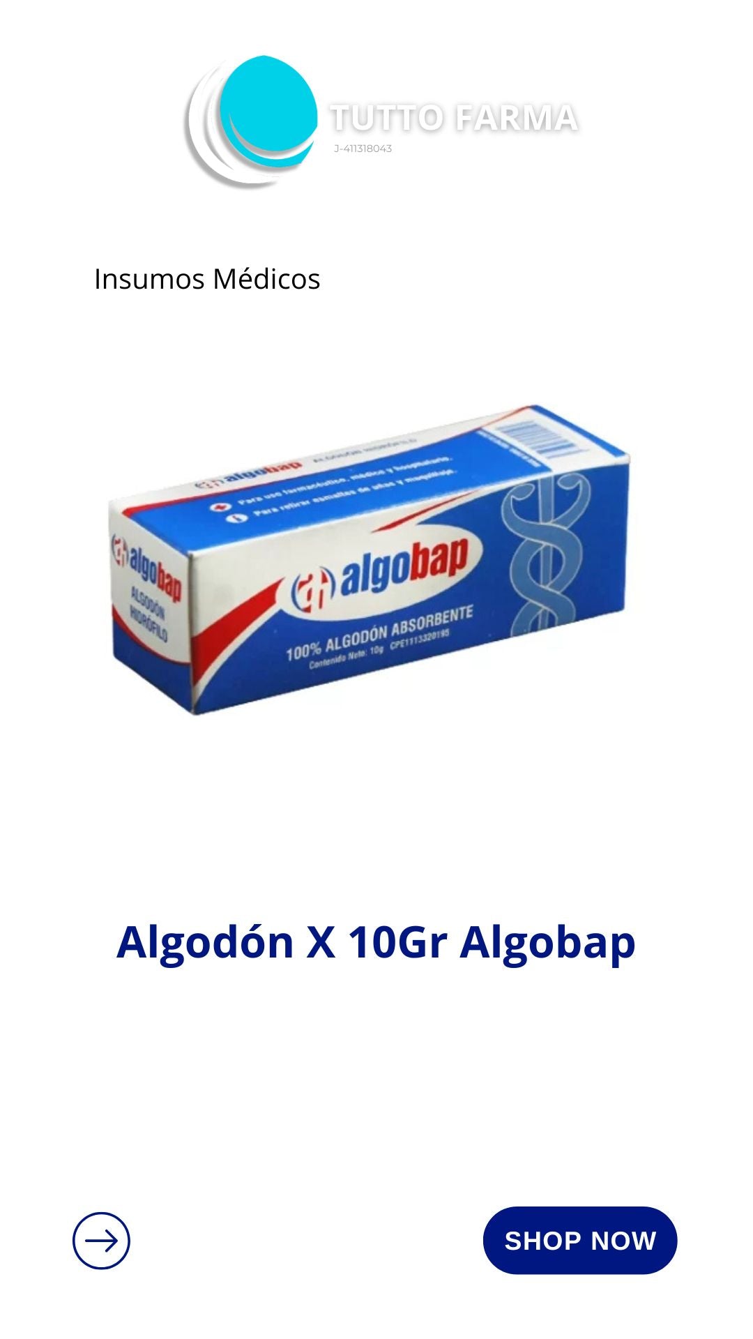 ALGODON ABSORBENTE X10GR