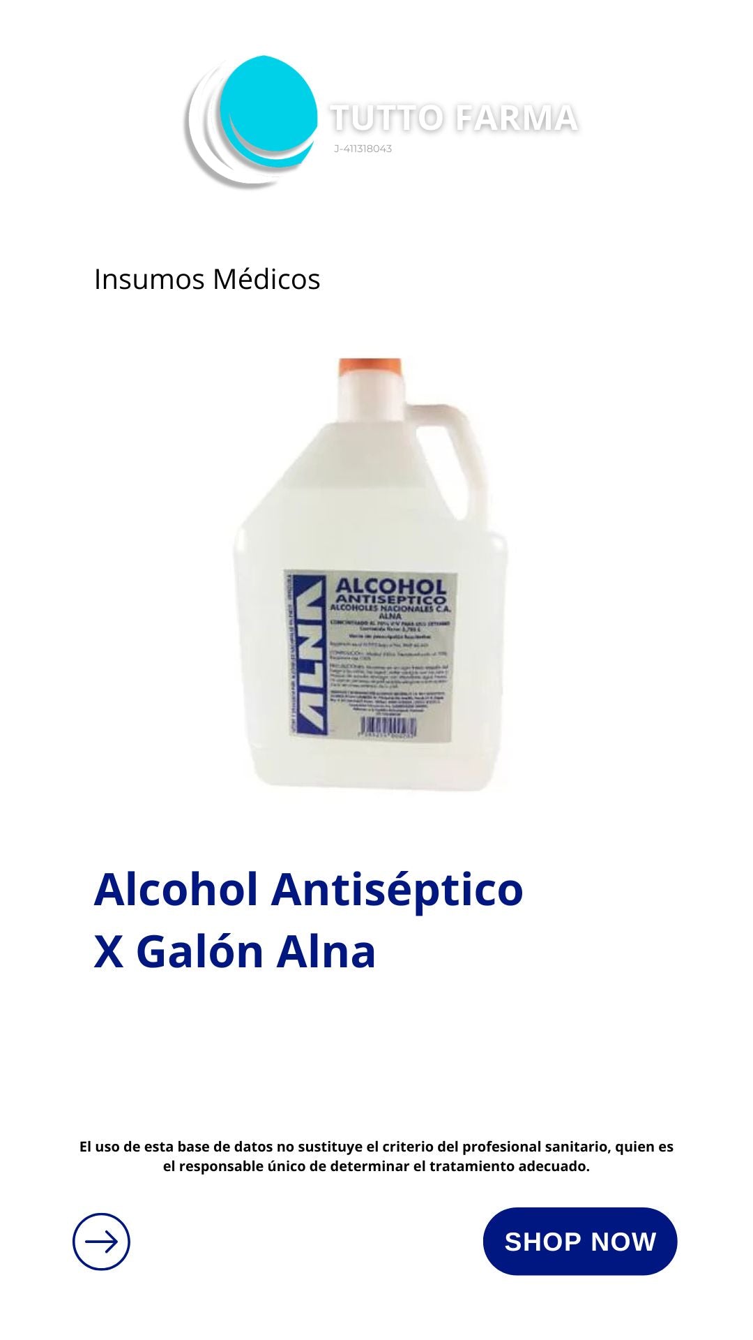 alcohol 70% 3.785L E