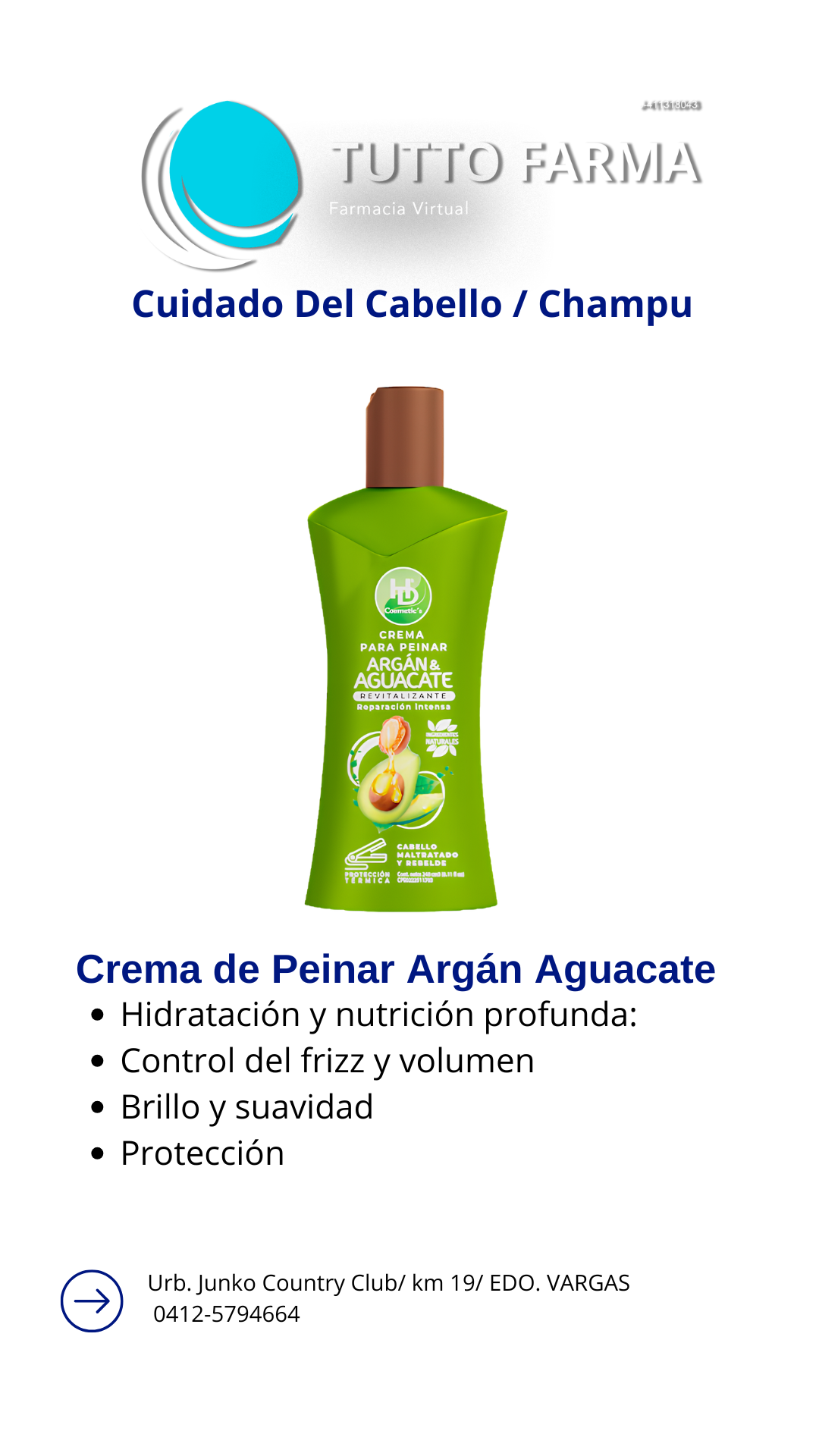 CREMA PEINADO HD ARGÁN / AGUACATE 240G