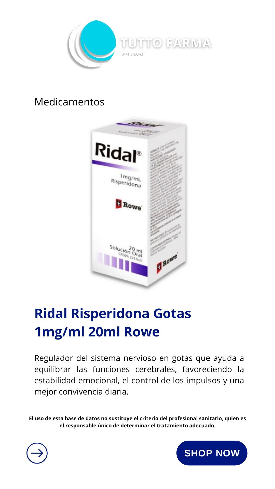 RIDAL 1MG /ML X 20 ML GOTAS-MEGALABS