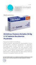 DICLODEX 50MG X10 TAB/ REC