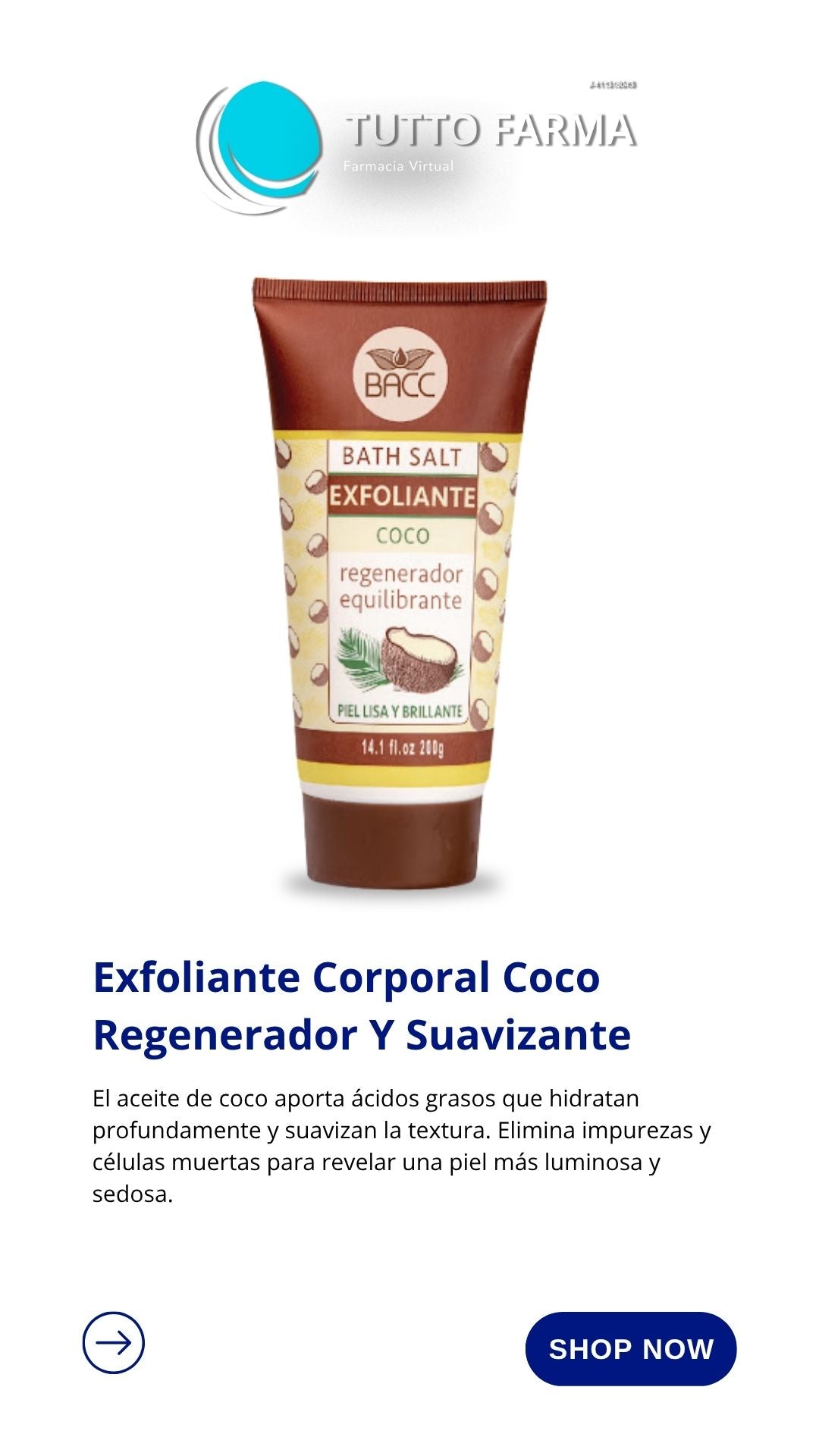 EXFOLIANTE COCO BACC 200G