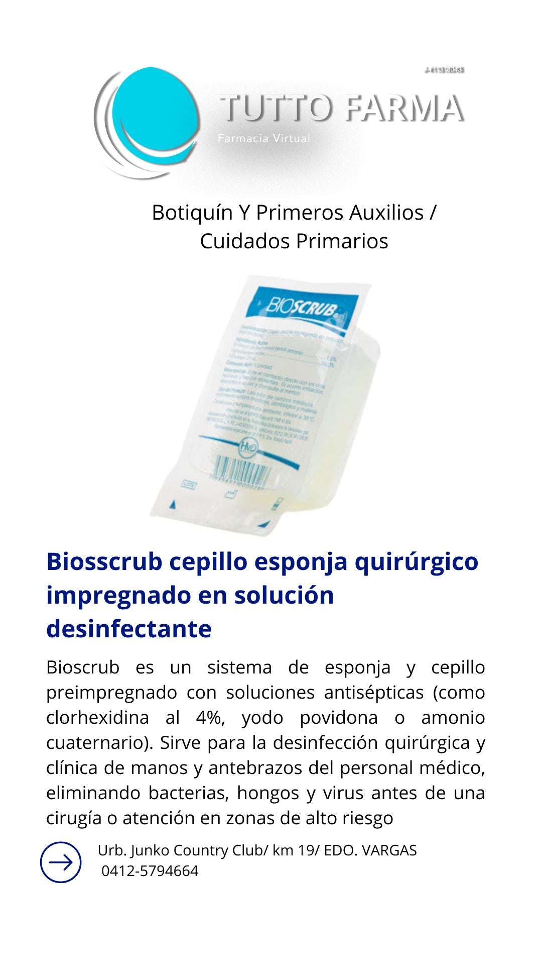 BIOSCRUB CEP QUIR DESINFE