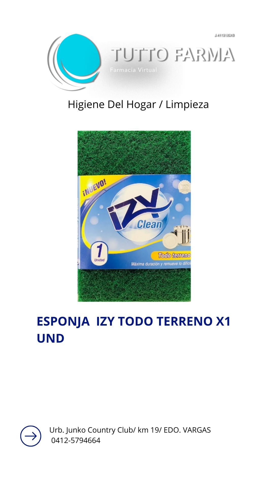 ESPONJA IZY TODO TERRENO X1 UND