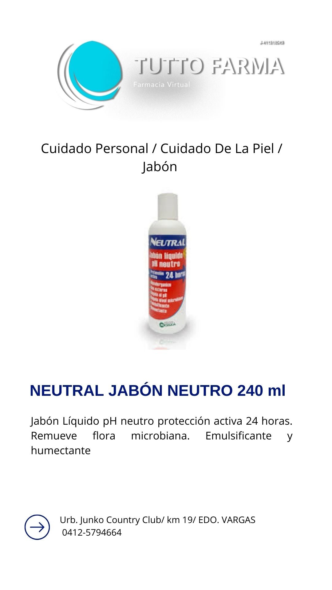 JABÓN NEUTRO SOMA 240ML