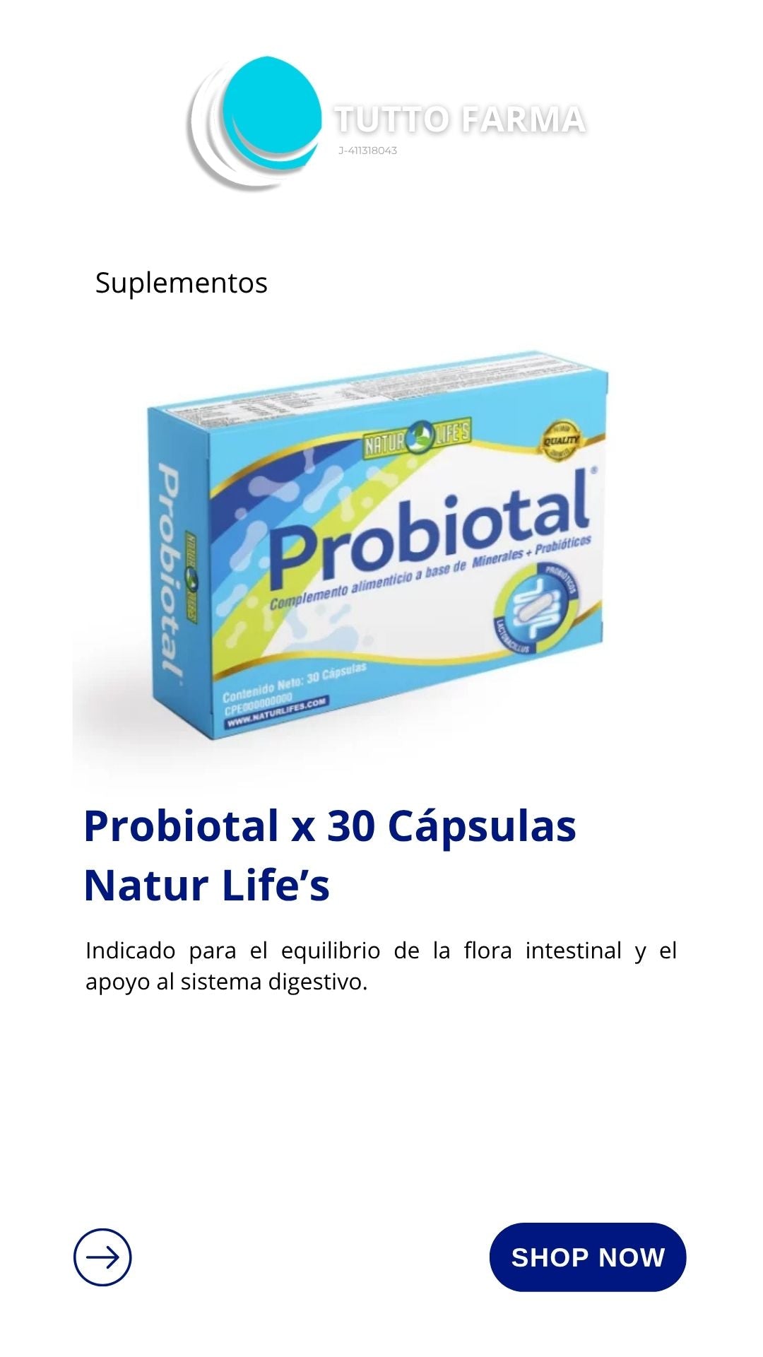 PROBIOTAL 20B X 30 CÁPSULAS