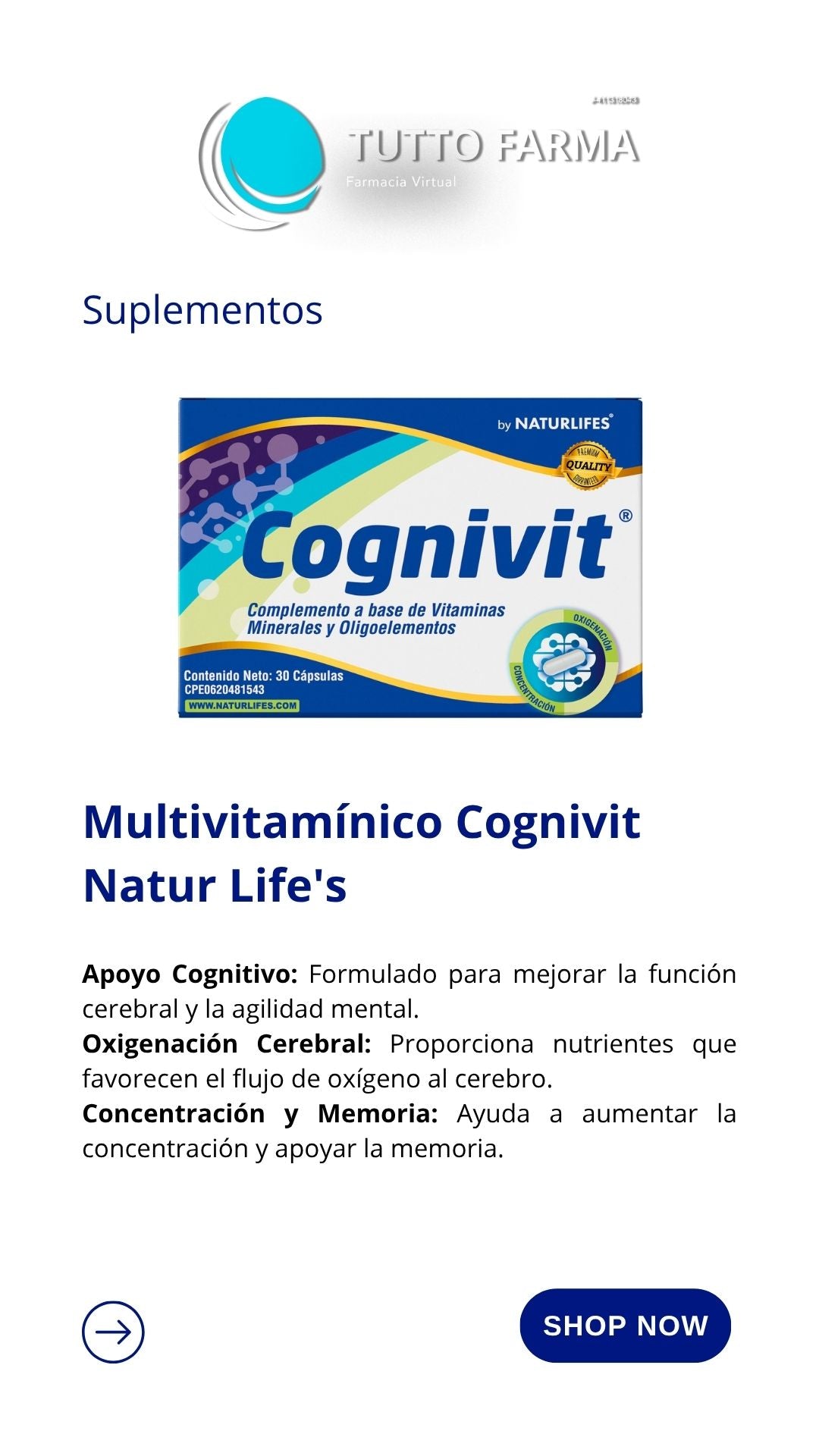 COGNIVIT X 30 CÁPSULAS (E)