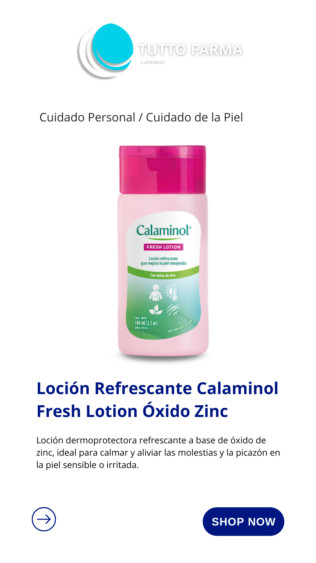 CALAMINOL FRESH LOCIÓN X 104 ML VITA