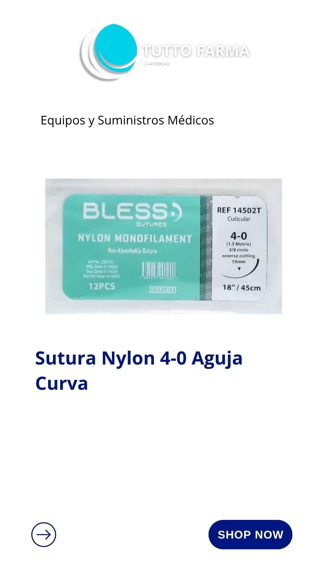 SUTURA NY 4-0 /1.518 12 UDS