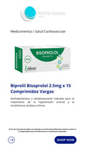 BISOPROLOL AL 5MG x 30 COMPRIMIDOS