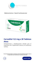 CARVEDILOL AL 12.5 MG X 30TA