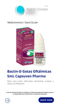 BACTIN -D CIPROFLOXACINA 0.3% DEXAMETASONA 0.1% (E)
