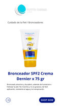 BRONCEADOR EN CREMA X 75G SPF 2 (DERNIER)