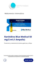 RANITIDINA BM 50MG/2ML X 10 AMP(E)