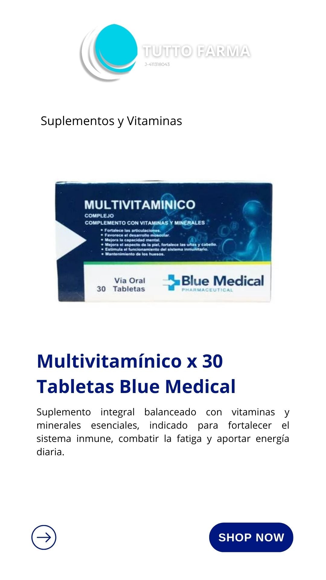 COMPLEJO MULTIVITAMINICO BM X 30 (E)