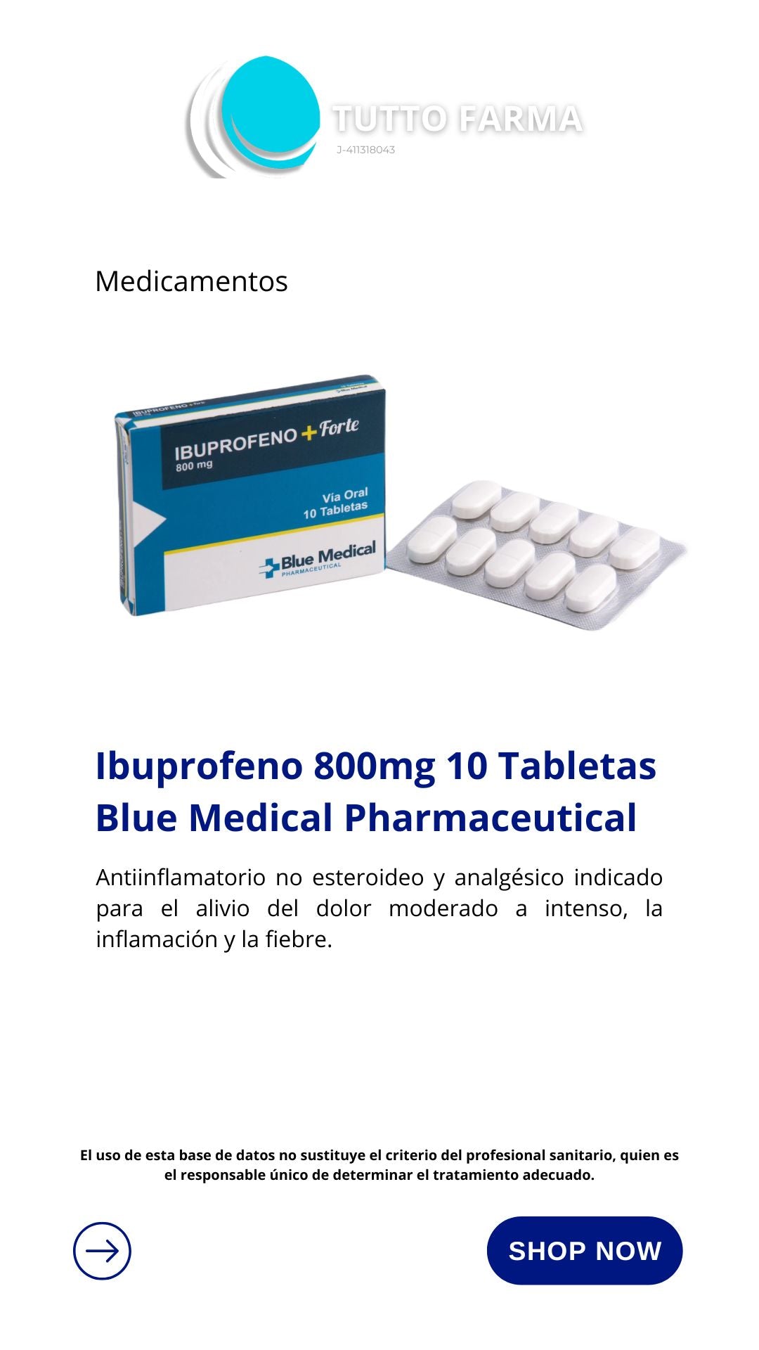 BLUPR0FEN FORTE 800MG X 10TAB (BLUE MEDICAL)