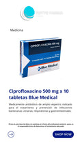 CIPROFLOXACINO 500MG X 10 COMP (BLUE MEDICAL)