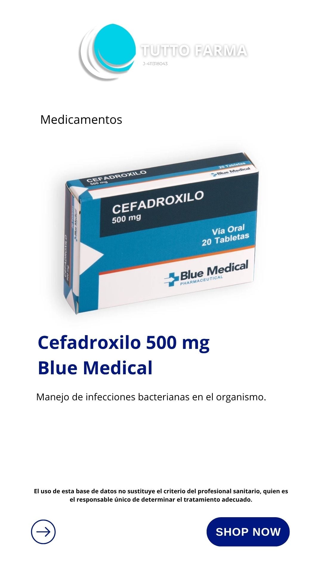 CEFADROXILO 500MG X 10 CÁPSULAS (E)
