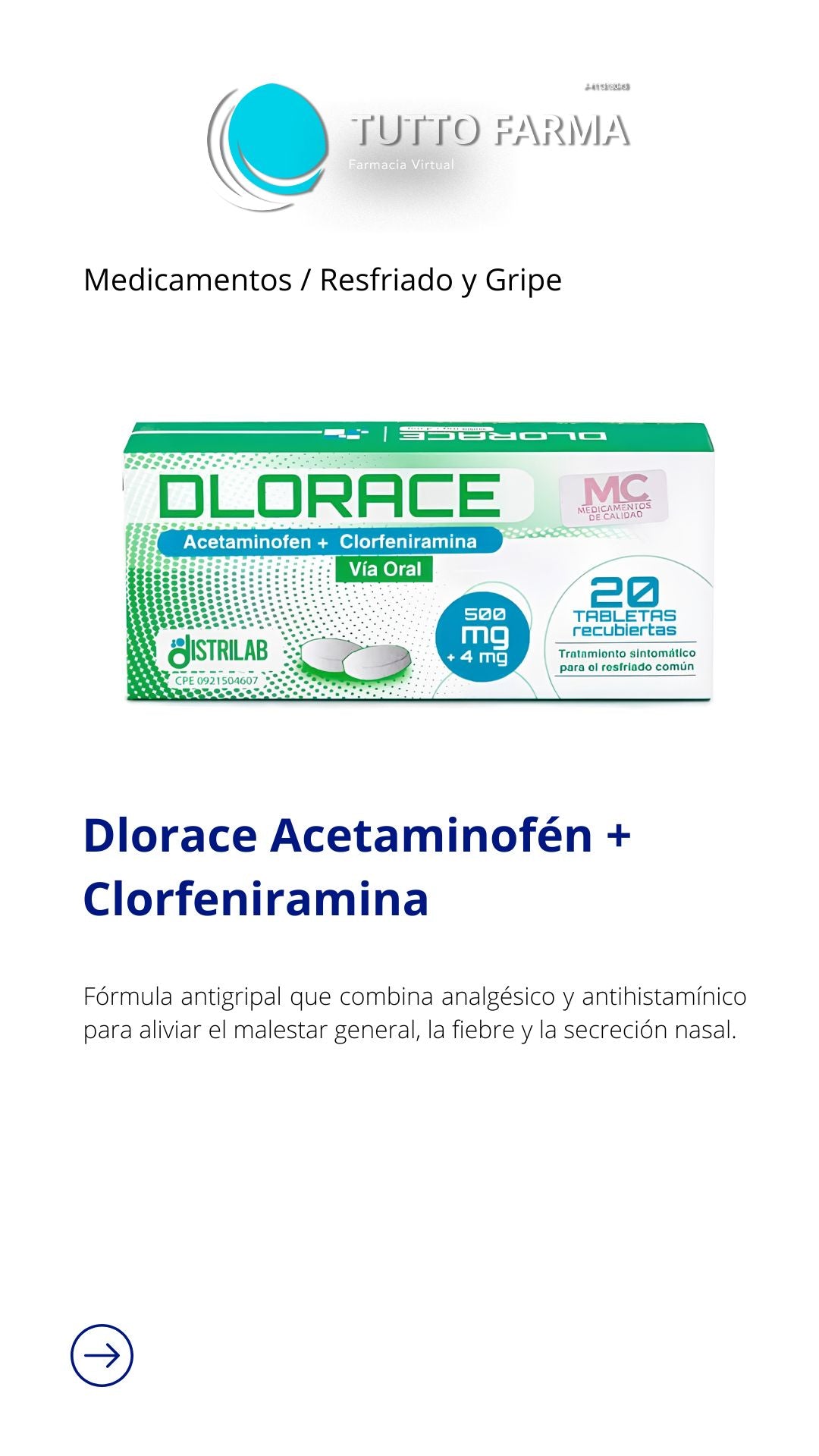 D- LORACCE 500MG / 4MG (E)