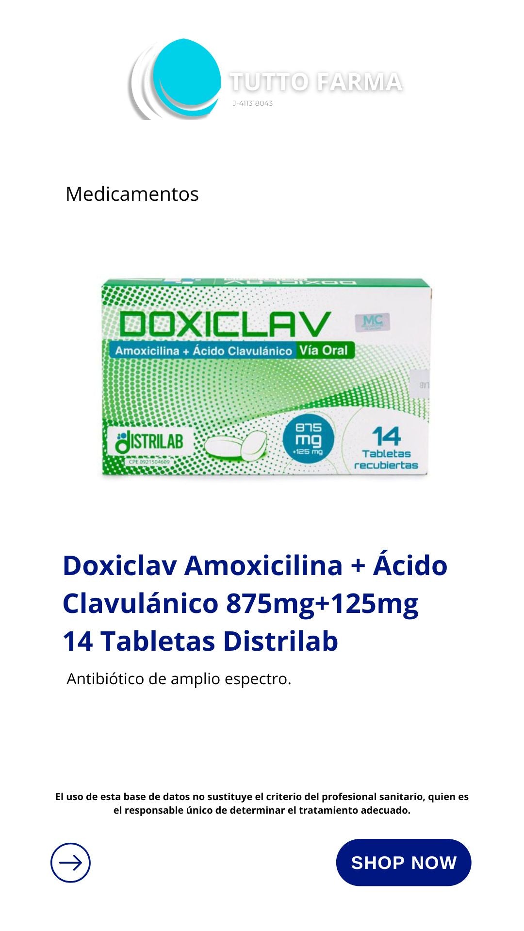 AMOXI + ACIDO CLA DOXICLAV 875/125 X 14TA