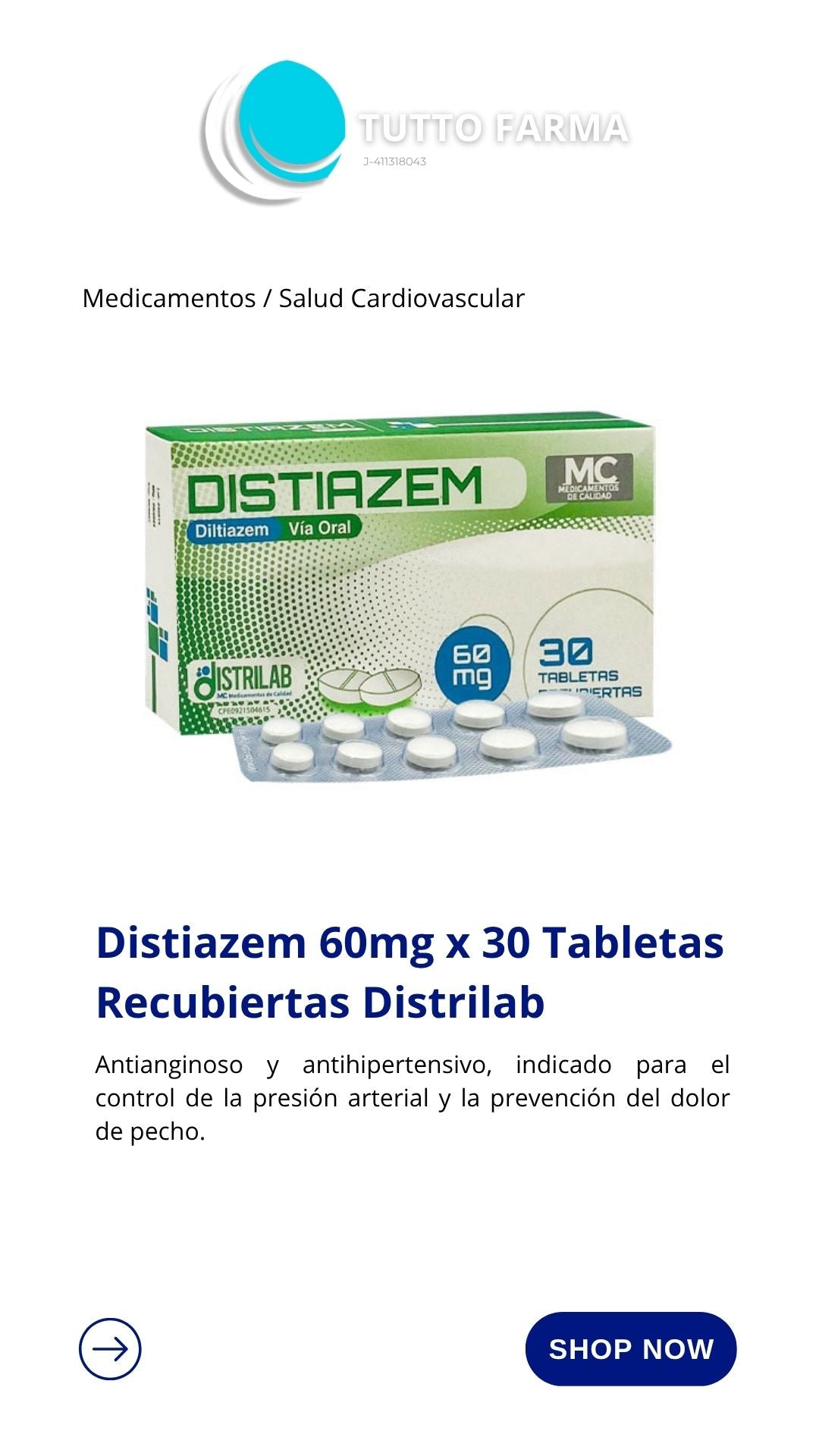 DILTIAZEM 600MG X20 COMP. (E)