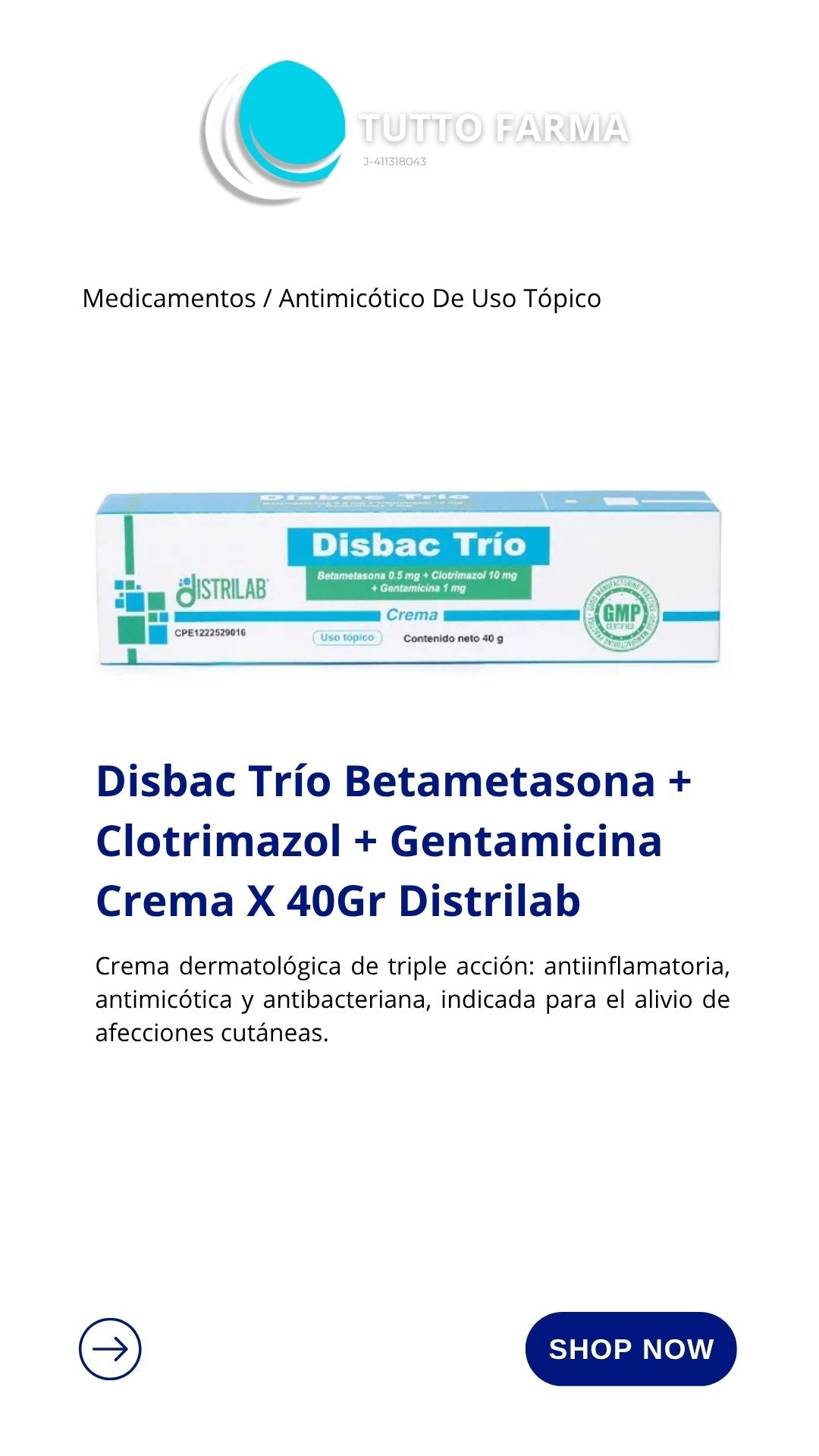 DISBAC TRÍO CR TOP 40 MG 9E)