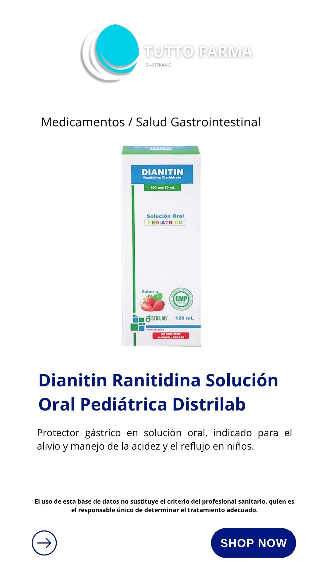 DIANITIN 150 SOL ORAL 120 (E)
