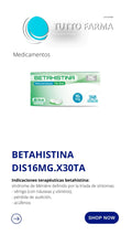 BETAHISTINA 16MG X 30TAB(DISTRILAB)