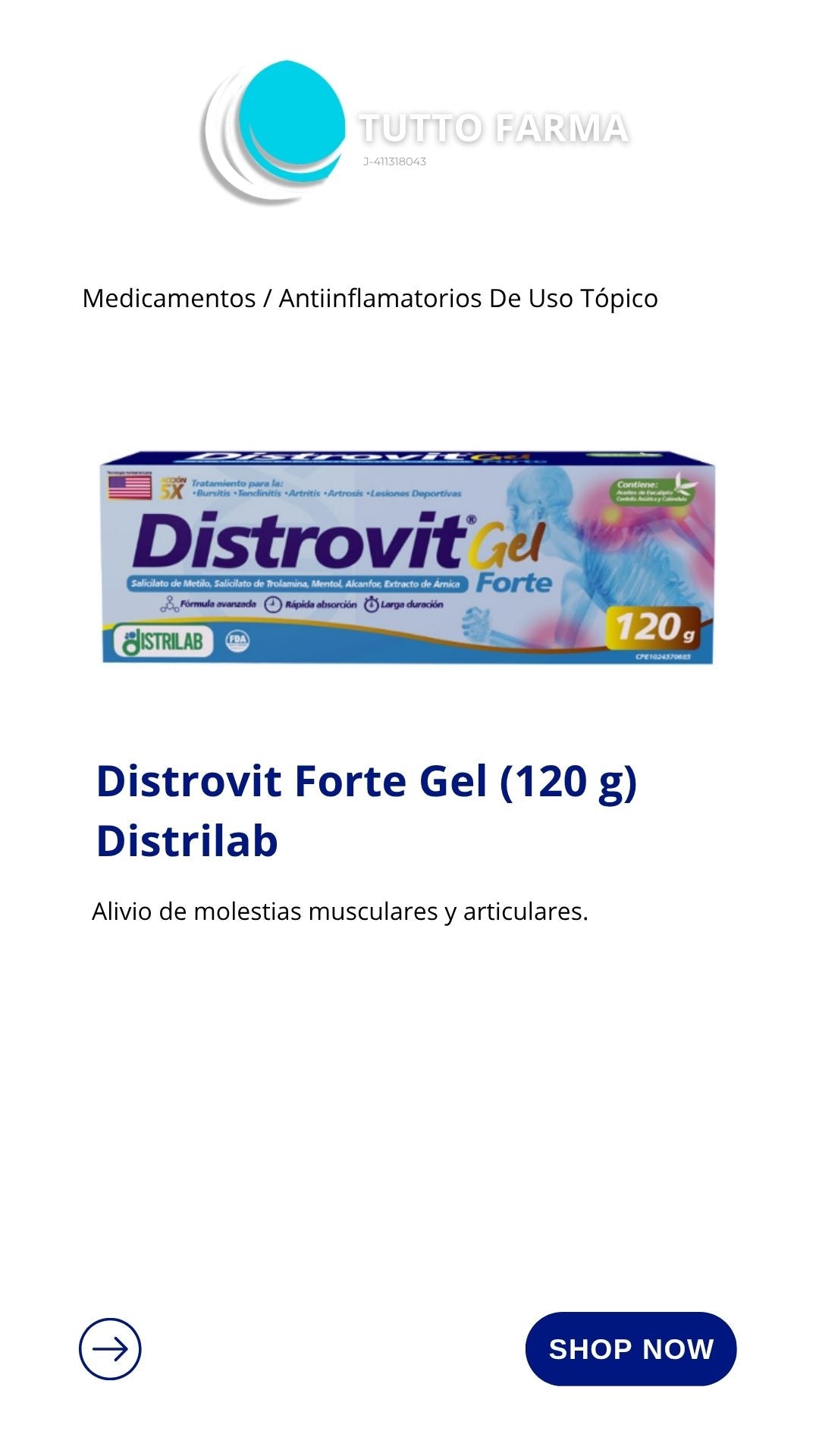 DISTROVIT FORTE GEL 120GR (E)