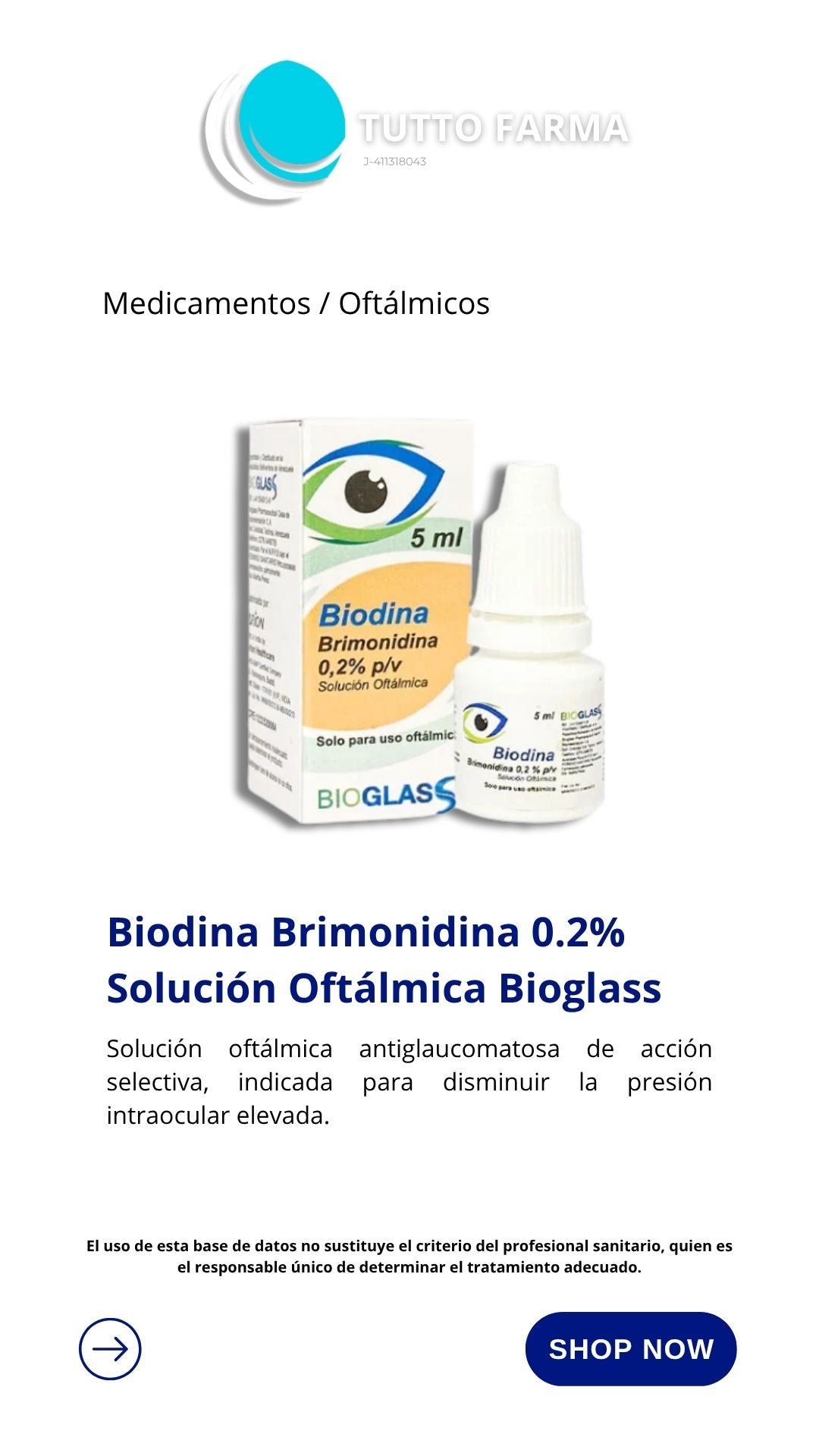 BIODINA 02% SOL OFT 5ML (E)