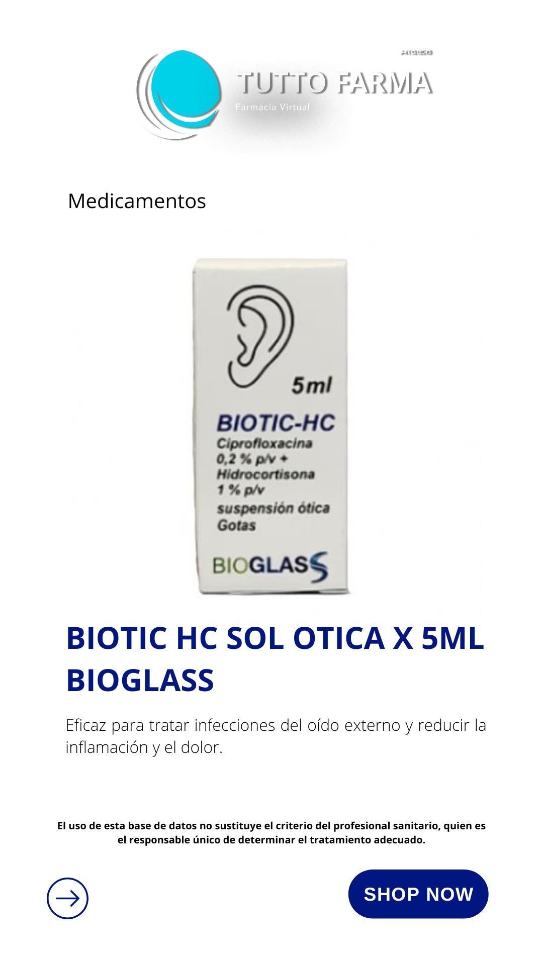 BIOTIC-H 0.2%-1% ÓTICO 5ML