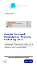 CLONEDAC CLOTRIMAZOL NEOMICINA DEXAMETASONA