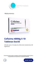 CEFIXIMA DAC 400MG X10 TA(E)