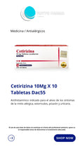 CETIRIZINA 10MG X 10 TAB DAC