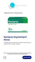 RAMIPRIL DAC 5MG X30 COMPRIMIDOS