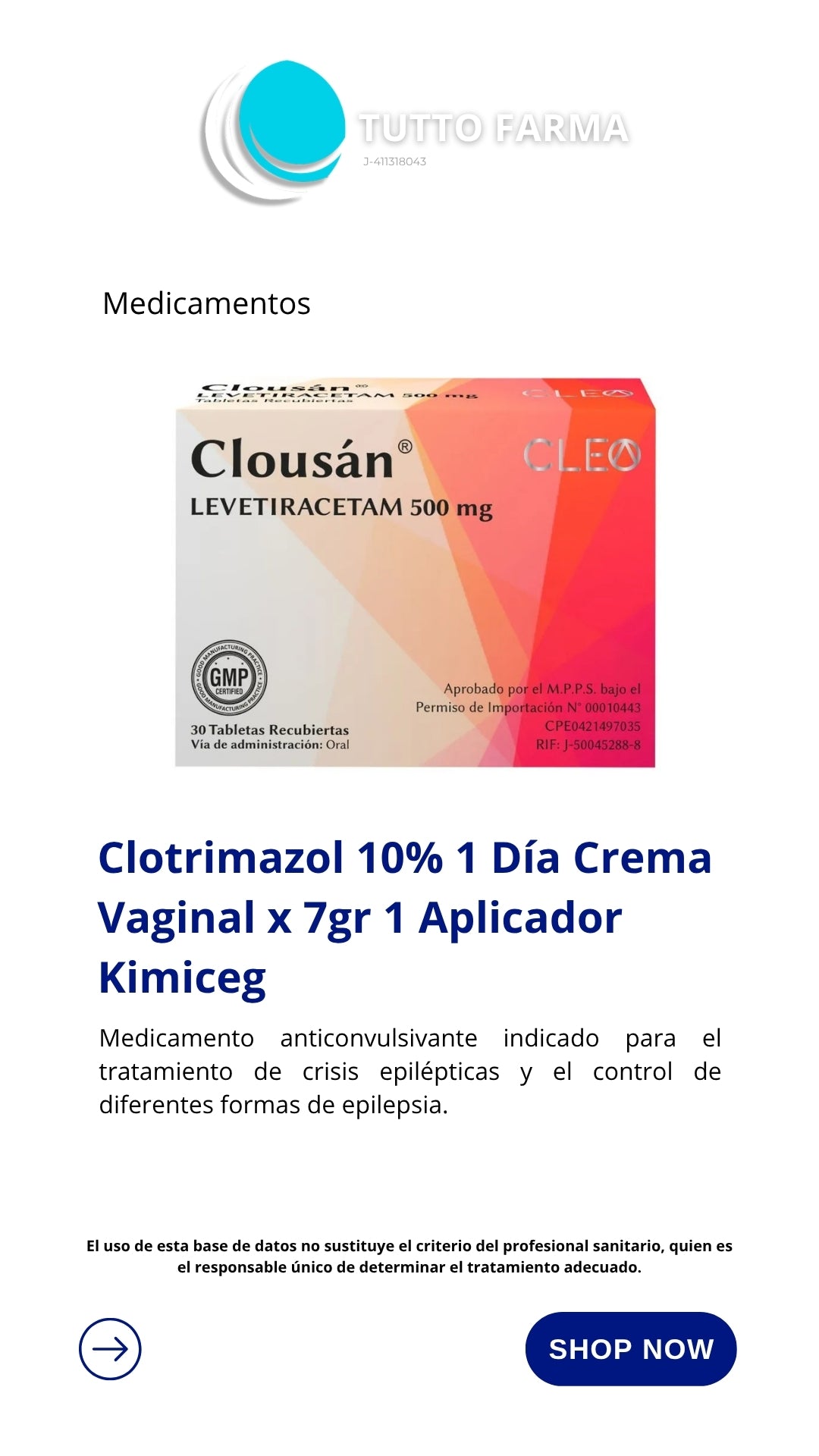 CLOUSAN 500MG X 30 TA (E)